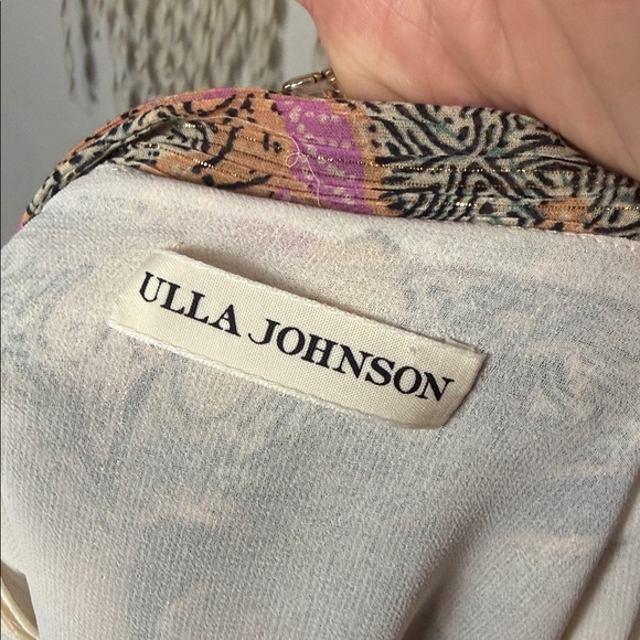 Ulla Johnson Ailie Cotton Silk Blend Metallic Skirt Size 2 - Picture 12 of 15